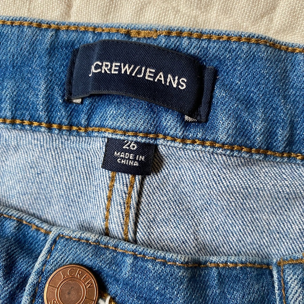 J. CREW button front denim skirt - Picture 2 of 3